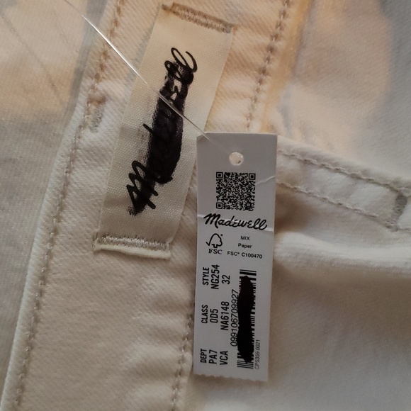 Madewell The Perfect Vintage Straight Jean in Vintage Canvas Wash NG254  sz 32 - Picture 6 of 10